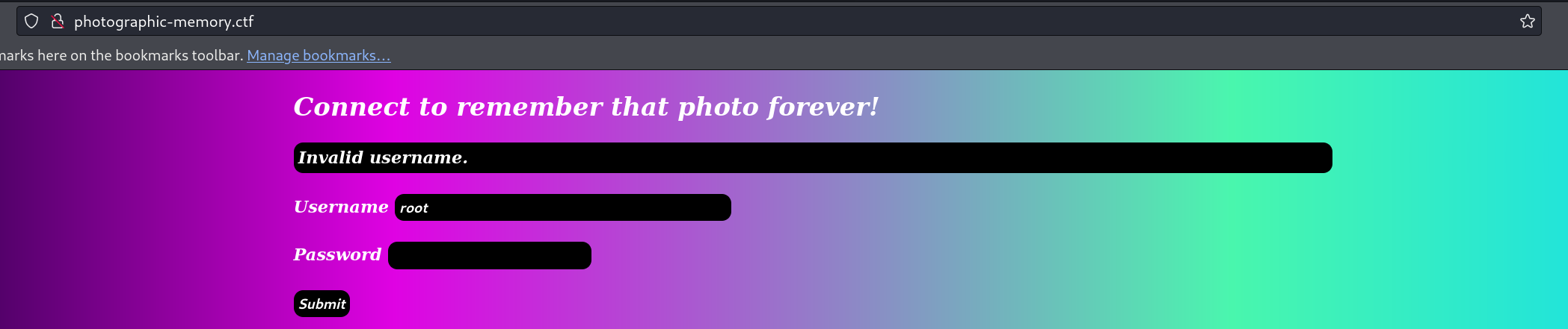 Username doesn't exist