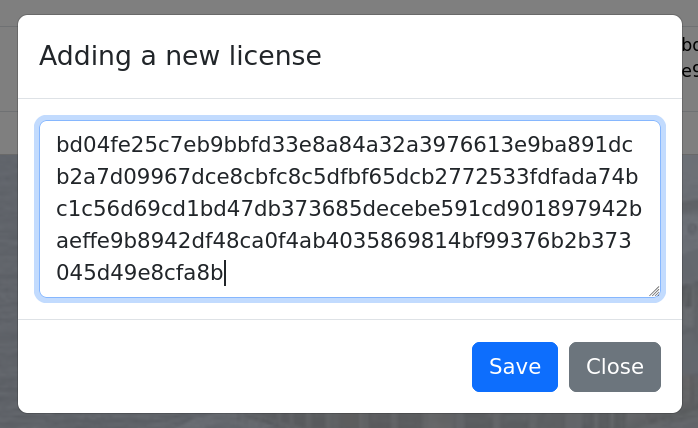 The new license